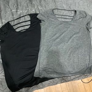 2 Short Sleeve Workout shirts